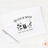 Der Golf von Mexiko bleibe salzig und widersteht Quadratischer Aufkleber (Umschlag)