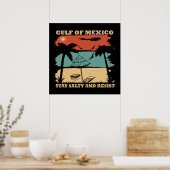Der Golf von Mexiko bleibe salzigen Widerstand Poster (Küche)