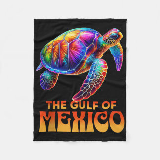 Der Golf von Mexiko Edm Music Rave Tanz Sea Turtle Fleecedecke