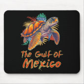 Der Golf von Mexiko Edm Music Rave Tanz Sea Turtle Mousepad (Vorne)