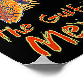 Der Golf von Mexiko Edm Music Rave Tanz Sea Turtle Poster (Ecke)