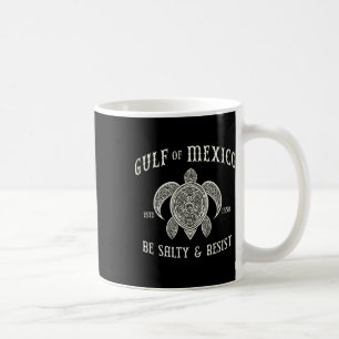 Der Golf von Mexiko ist salzig und hält sich auf 1 Kaffeetasse