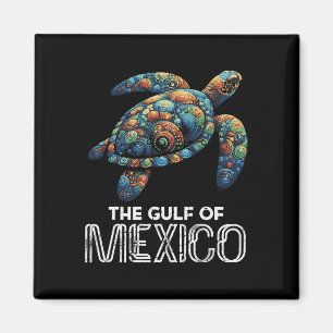 Der Golf von Mexiko Turtle farbenfrohe mexikanisch Magnet