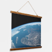 Der Golf von St. Lawrence und Kanada. Wandteppich Mit Holzrahmen (Gewinkelt)