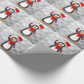 Der Golfball veräppelt das Packpapier. Geschenkpapier (Ecke)