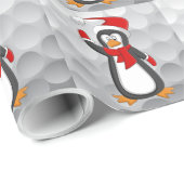 Der Golfball veräppelt das Packpapier. Geschenkpapier (Rolleneckpunkt)
