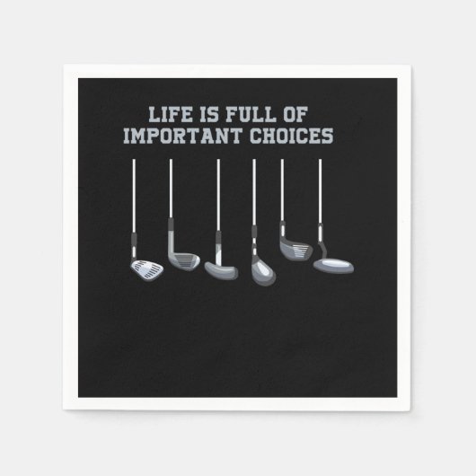 Der Golfclub Lover Life bietet eine große Auswahl Serviette (Vorderseite)