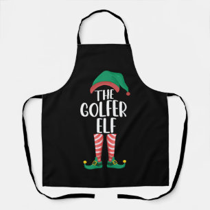 Der Golfer-Elf-Golf-Familien-Weihnachtsanzug Schürze