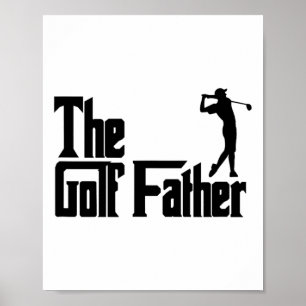 Der Golffather Golf Vater Lustige Golf spielende V Poster