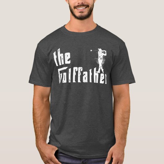 Der Golffather-Vater ein lustiges Golfgeschenk T-Shirt (Vorderseite)
