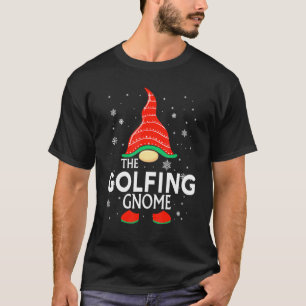 Der Golfing Gnome Familie Weihnachten Pajama Golfi T-Shirt