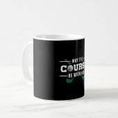 Der Golfplatz ist bei Ihnen Golf Golfer Golfspiele Kaffeetasse (Vorderseite Links)