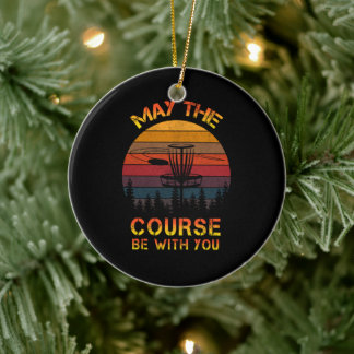 Der Golfplatz von Disc kann bei Ihnen sein Keramik Ornament