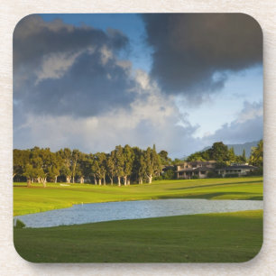 Der Golfplatz von Makai in Princeville Getränkeuntersetzer