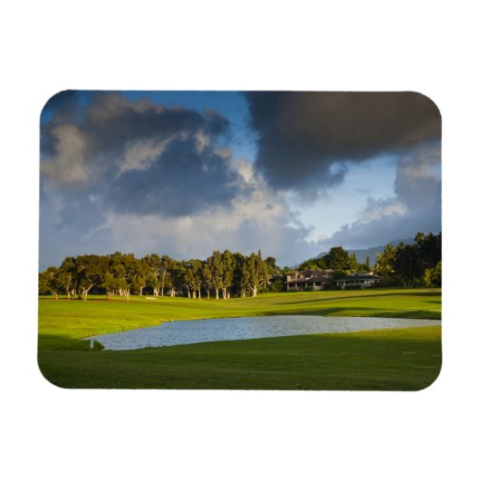 Der Golfplatz von Makai in Princeville Magnet (Horizontal)