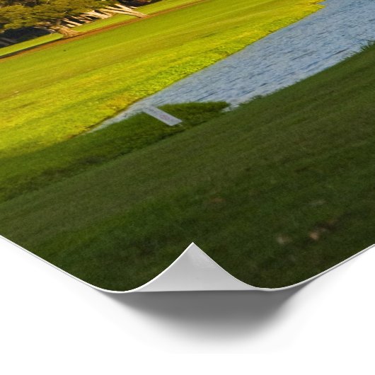 Der Golfplatz von Makai in Princeville Poster (Ecke)