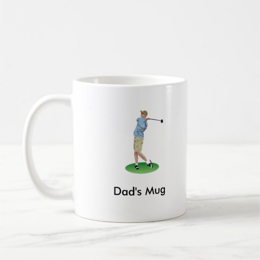 Der Golfspieler-Tasse des Vaters Kaffeetasse (Links)