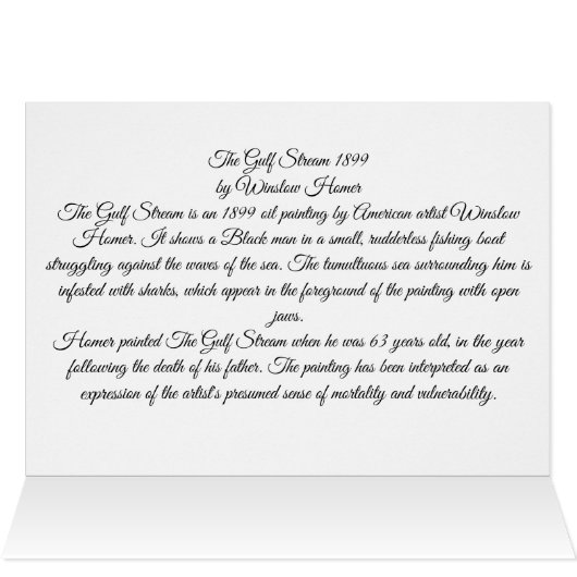 Der Golfstrom 1899 W Homer (Innenansicht Horizontal (Oben))