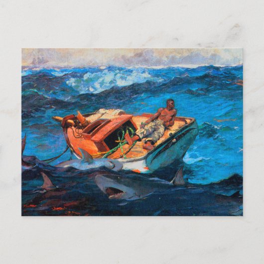 Der Golfstrom von Winslow Homer Postkarte (Vorderseite)
