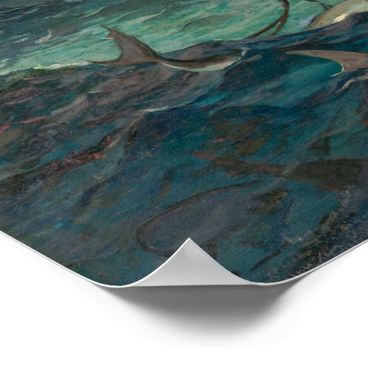 Der Golfstrom | Winslow Homer | Poster (Ecke)