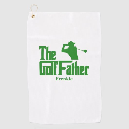 Der Golfvater mit dem Namen Funny Golf Theme Golfhandtuch (Vorderseite)
