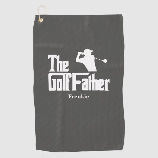 Der Golfvater mit dem Namen Funny Golf Theme Golfhandtuch (Vorderseite)