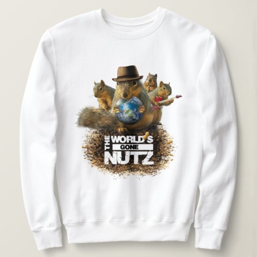 Der Gone Nutz mit Eichhörnchen Bad Sweatshirt (Design vorne)