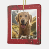 Der Goodest Boy (Mädchen) | Memorial für Fotos Keramikornament (Links)