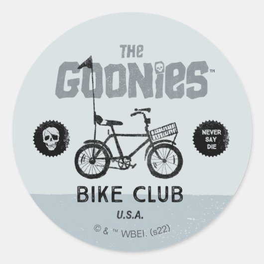 Der Goonies Bike Club U.S.A. Runder Aufkleber (Vorderseite)
