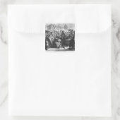 Der Goose Club Quadratischer Aufkleber (Tasche)