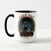 Der Gorilla gerettet | Gefährdete Arten Tasse (Links)