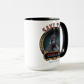 Der Gorilla gerettet | Gefährdete Arten Tasse (VorderseiteRechts)