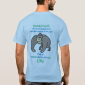 Der Gorilla gerettet - Langschläfer T-Shirt (Rückseite)
