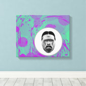 Der Gorilla hat die Canvas umgerissen Leinwanddruck (Insitu (Holzboden))