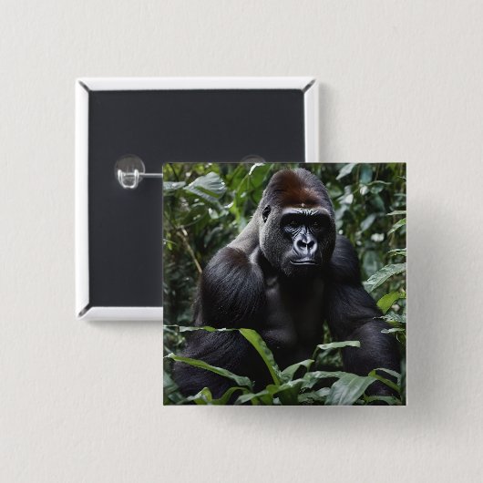 Der Gorilla-König in Mitternacht: Der Monarch des  Button (Vorne & Hinten)