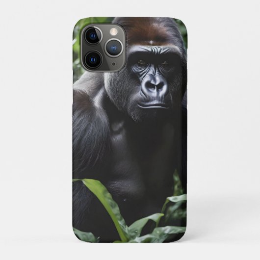 Der Gorilla-König in Mitternacht: Der Monarch des Case-Mate iPhone Hülle (Rückseite)