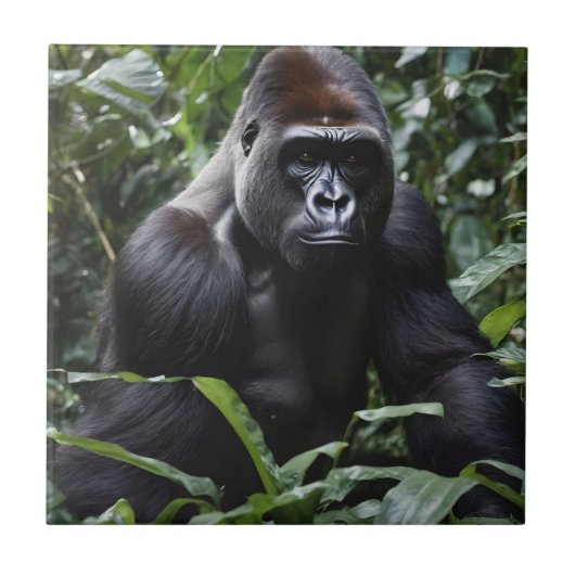 Der Gorilla-König in Mitternacht: Der Monarch des Fliese (Vorderseite)