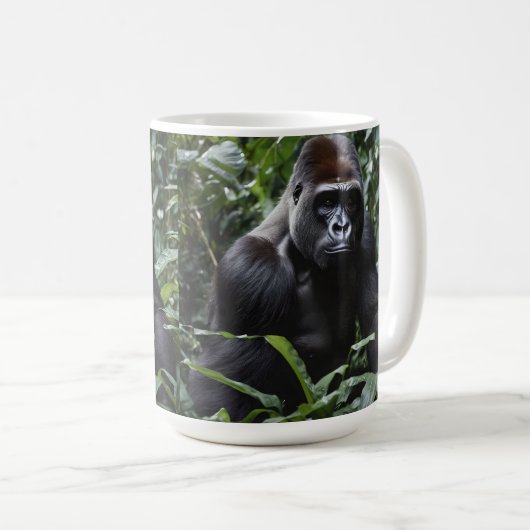 Der Gorilla-König in Mitternacht: Der Monarch des  Kaffeetasse (VorderseiteRechts)