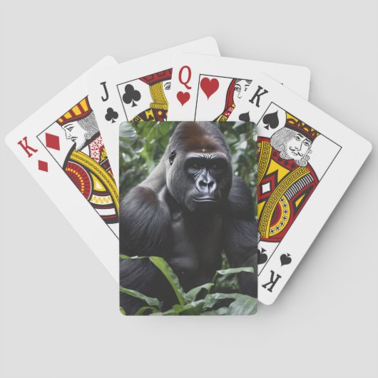 Der Gorilla-König in Mitternacht: Der Monarch des  Spielkarten (Rückseite)
