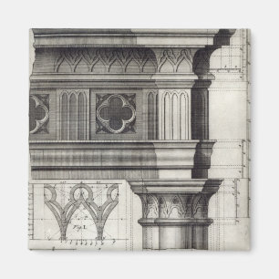 Der gotische Entablature Magnet