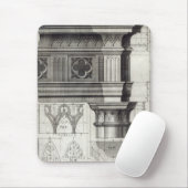 Der gotische Entablature und die Hauptstadt Mousepad (Mit Mouse)