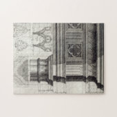 Der gotische Entablature und die Hauptstadt Puzzle (Horizontal)