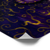 Der gotische Rokoko der Violettherzogin Low-Brow A Poster (Ecke)