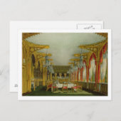 Der Gotische Speisesaal im Carlton House von Pyne' Postkarte (Vorne/Hinten)