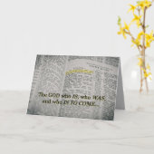 Der Gott, der die Schrift ist Karte (Gelbe Blume)