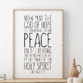 Der Gott der Hoffnung, die Römer 15:13 Poster