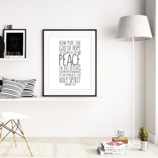 Der Gott der Hoffnung, die Römer 15:13 Poster