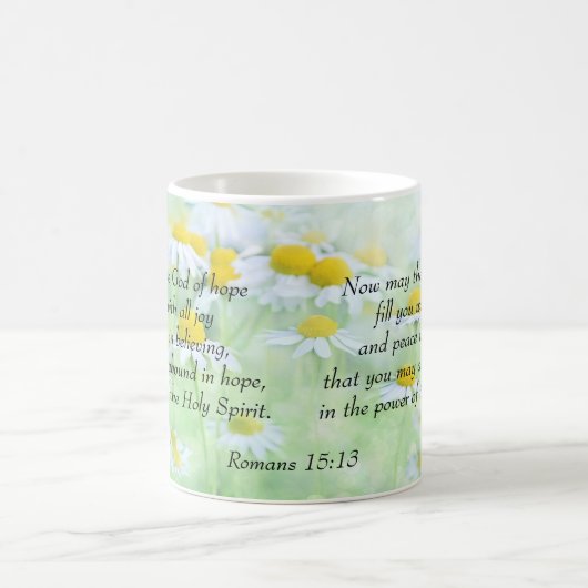 Der Gott der Hoffnung - Römer-15:13 Kaffeetasse (Mittel)