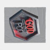Der Gott des POD (Print On Demand) Fleecedecke (Vorderseite (Horizontal))