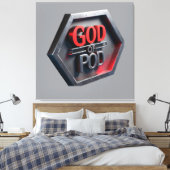 Der Gott des POD (Print On Demand) Leinwanddruck (Insitu (Schlafzimmer))